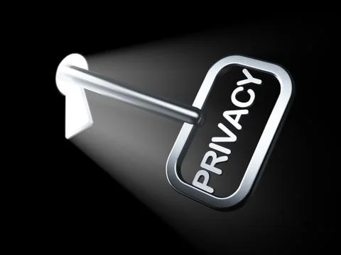 Protection concept: Privacy on key Stockillustratie