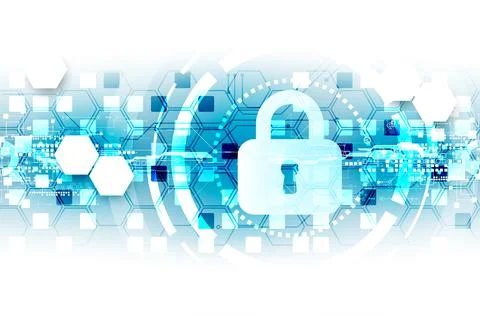 Protection concept. Protect mechanism, system privacy. Stock Illustration