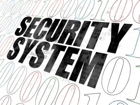 Protection concept: Security System on Digital background Stock Illustration