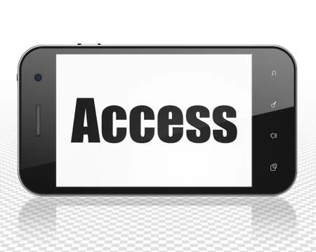 Protection concept: Smartphone with Access on display Illustrazione stock