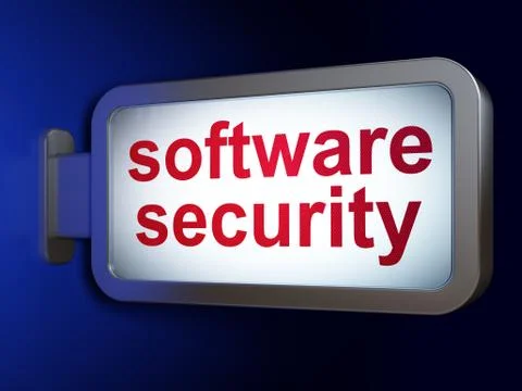 Protection concept: Software Security on billboard background Stock-Illustration
