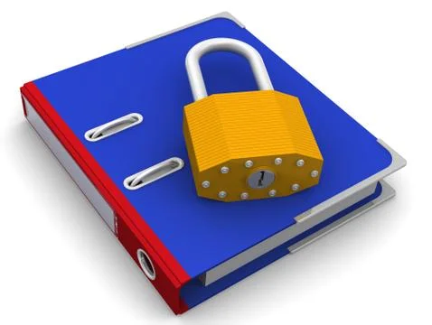 Protection documentation 库存插图