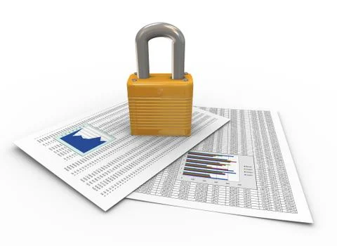 Protection of documents Stock Illustration