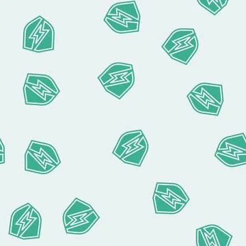 Protection electricity glyph seamless pattern Stock Illustration