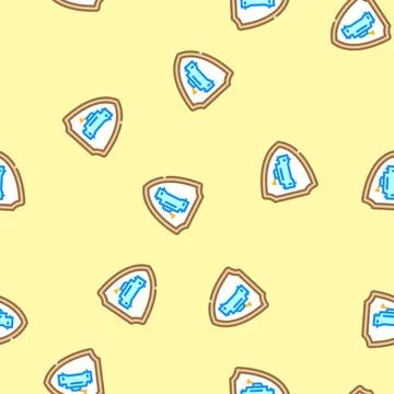 Protection electricity vector seamless pattern Illustrazione stock