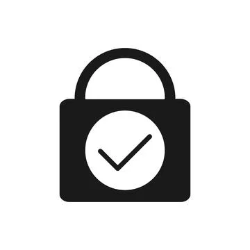 Protection guarantee flat design vector sign Stock Illustration