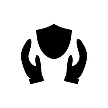 Protection icon logo design template isolated illustration Stock Illustration