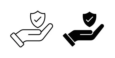 Protection icon symbol. Flat Vector illustration Stock Illustration