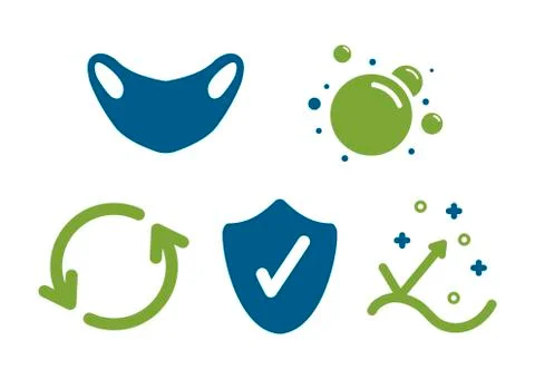 Protection icons Stock Illustration