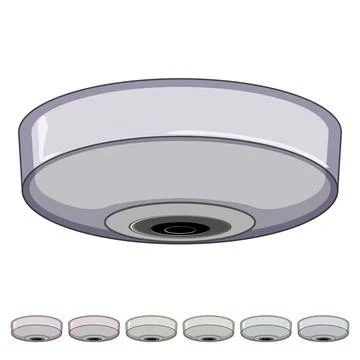 Protection ip camera cartoon vector graphic Stock Illustration