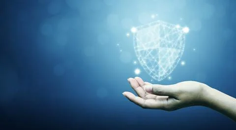 Protection network cyber security computer and safe your data concept, Busine Stock Photos