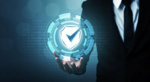 Protection network security computer and safe your data concept. Digital crim 스톡 사진