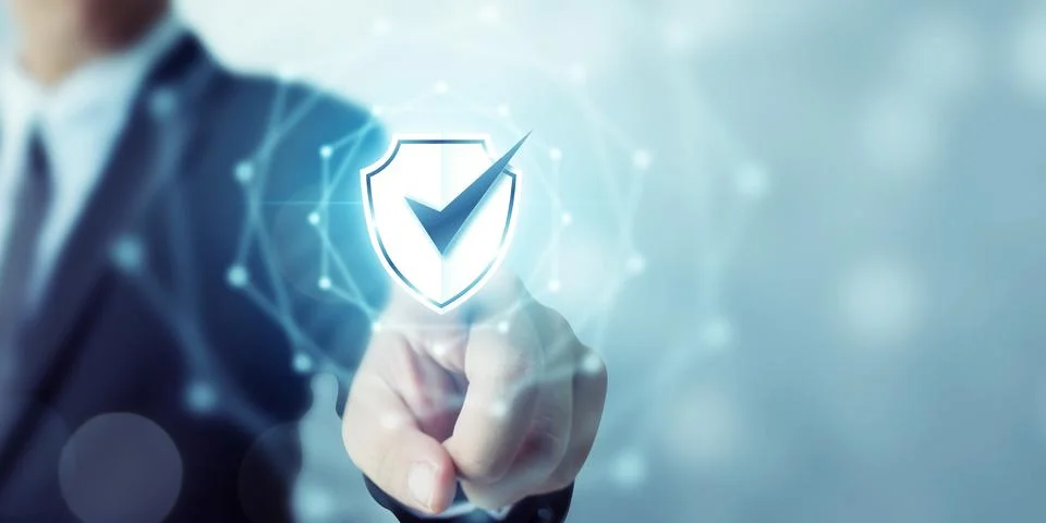Protection network security computer and safe your data concept. Digital crim Stock Photos
