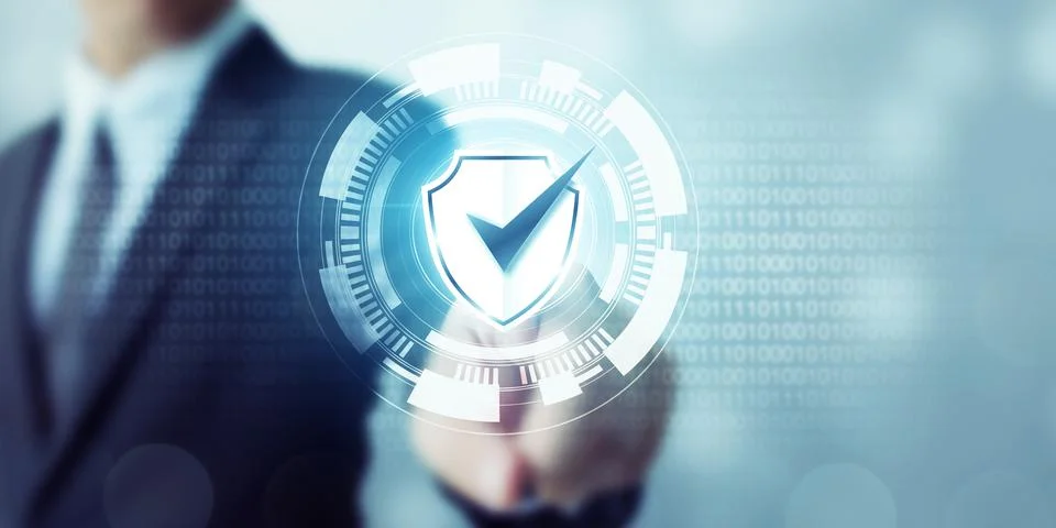 Protection network security computer and safe your data concept. Digital crim Stock Photos