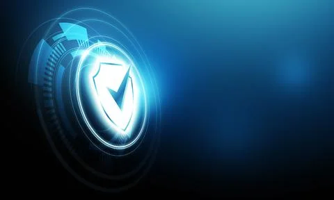 Protection network security computer and safe your data concept. Digital crim Foto stock