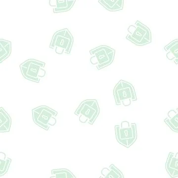 Protection padlock glyph seamless pattern Illustration