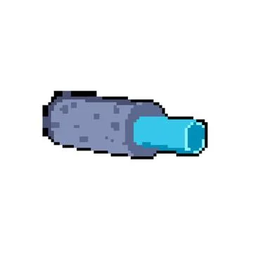 Protection pipe insulation pixel art vector illustration Stockillustratie