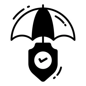 Protection, Protection and security vector icons set cyber computer network.. Stock Illustration