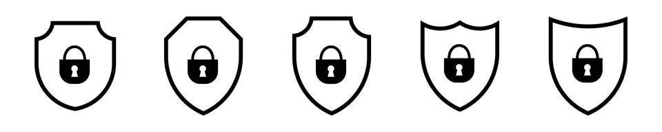 Protection secure padlock vector icon. Stock Illustration