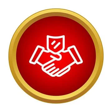Protection security handshake agreement creating trust partnership Stock Illustration