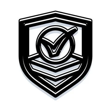 Protection security shield with checkmark validation icon イラスト素材