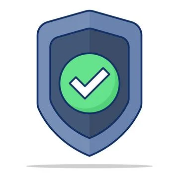 Protection shield concept. Protection, security, guard. Shield, padlock. Stock Illustration