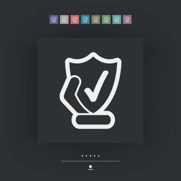 Protection shield icon Stock-Illustration