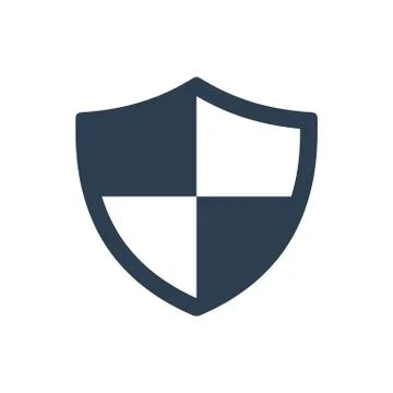 Protection shield icon Illustrazione stock