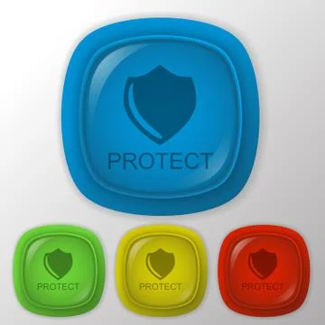Protection shield Stock Illustration