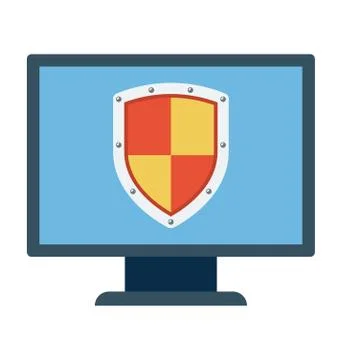 Protection Shield Vector Icon Stock Illustration