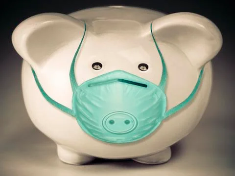 Protection from swine flu, concept Stock Illustration