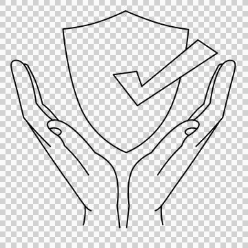 Protection symbol Ilustración de archivo