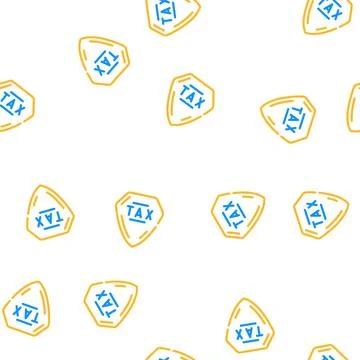 Protection tax vector seamless pattern 스톡 일러스트
