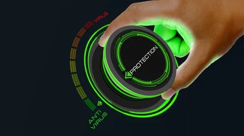 Protection from Virus Concept 스톡 일러스트