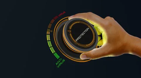 Protection from Virus Concept Illustrazione stock