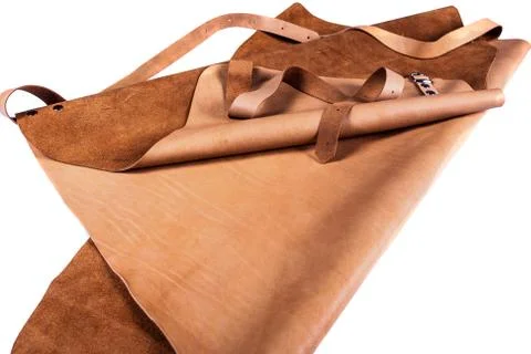 Protective brown apron Stock Photos