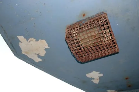 Protective cage over a lamp Foto stock