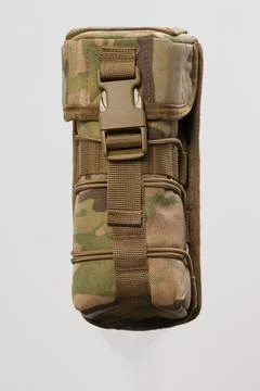 Protective case for monocular in pixel art for army, cover for thermal imager Stock Photos