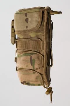 Protective case for monocular in pixel art for army, cover for thermal imager Stock Photos