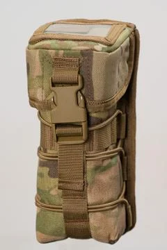Protective case for monocular in pixel art for army, cover for thermal imager Stock Photos