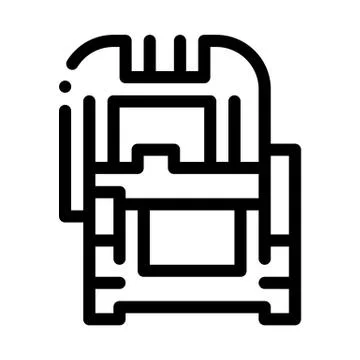 Protective case window glass icon vector outline illustration Ilustración de archivo