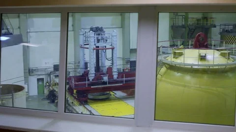 The protective casing of the reactor at a nuclear power plant. HD Stock Footage 70932040