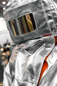 Protective clothes of a firefighter Stock Photos