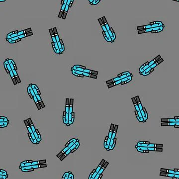 Protective clothing tool work vector seamless pattern Stock Illustration