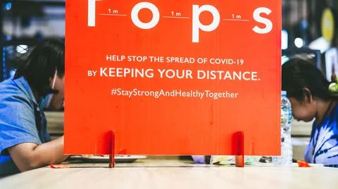 Protective corrugated plastic sheets screen partition from each other for soc Stock Photos