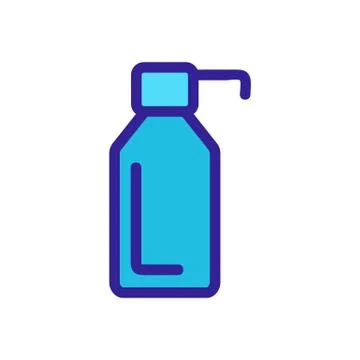 Protective cream icon vector. Isolated contour symbol illustration 스톡 일러스트