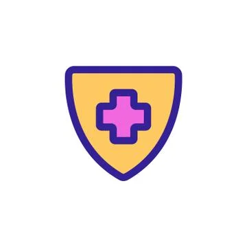 Protective cream icon vector. Isolated contour symbol illustration 스톡 일러스트