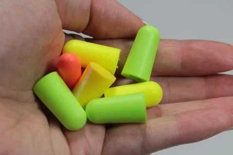 Protective ear plugs Stock Photos