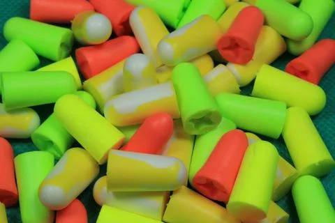 Protective ear plugs Stock Photos