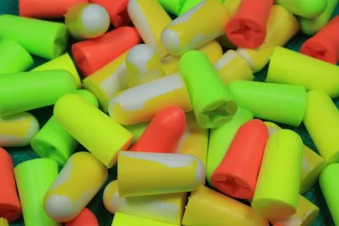 Protective ear plugs Stock Photos